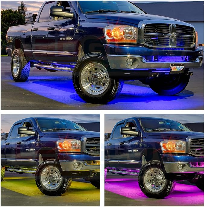 LEDGlow 6pc Million Color Multi-Color Truck LED Neon Underglow Accent Lighting - Image 4