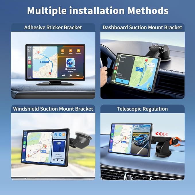 Carplay Screen for Car, 1080P Backup Camera, Car Stereo for Carplay & Android - Image 8