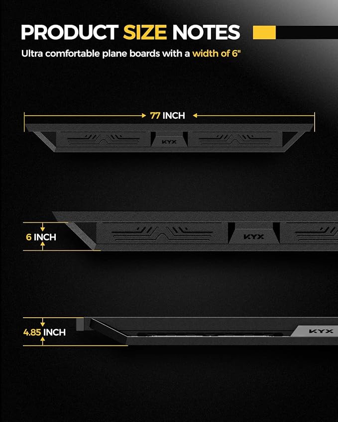 KYX Running Boards & Steps Nerf Bars Fit - Image 7
