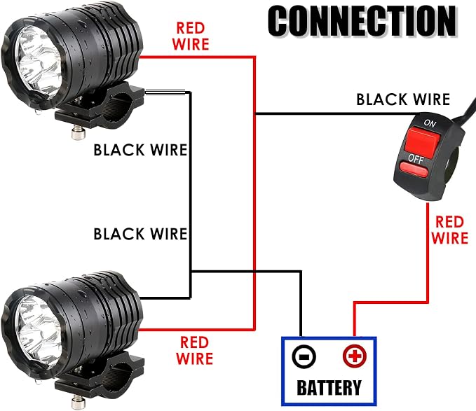 Motorcycle Driving Lights 12-60V 40W 3600LM LED Fog Lights - Image 8