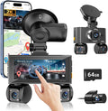 4 Channel Dash Cam Front and Rear, 360°Dash Camera by Zunfly