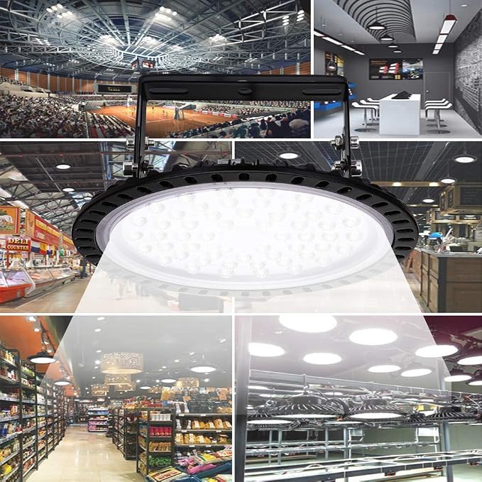Viugreum 5 PACK 200W UFO LED High Bay Light, 20000LM 6500K Daylight White LED - Image 7