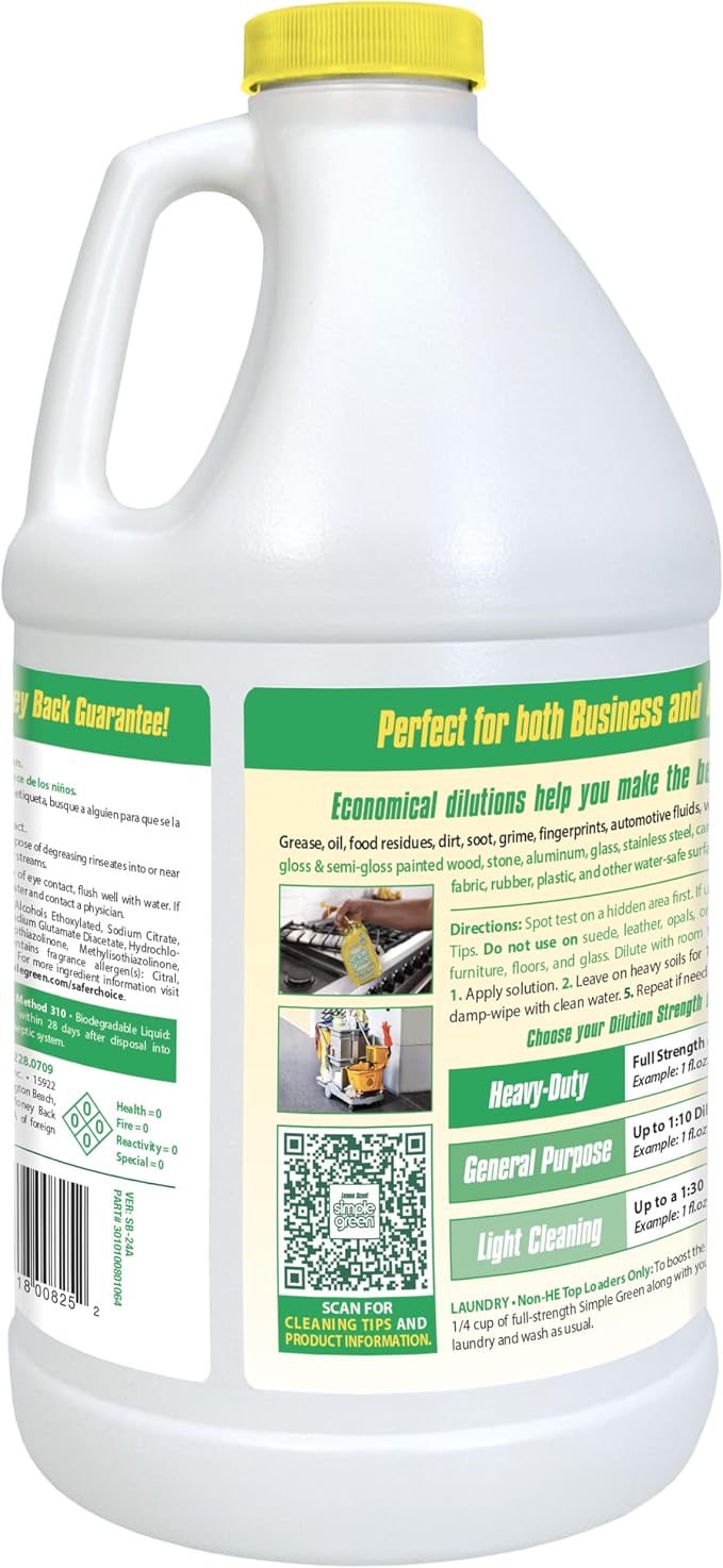 Simple Green All Purpose Cleaner Concentrate Lemon Scent 64 Fl Oz - Image 2