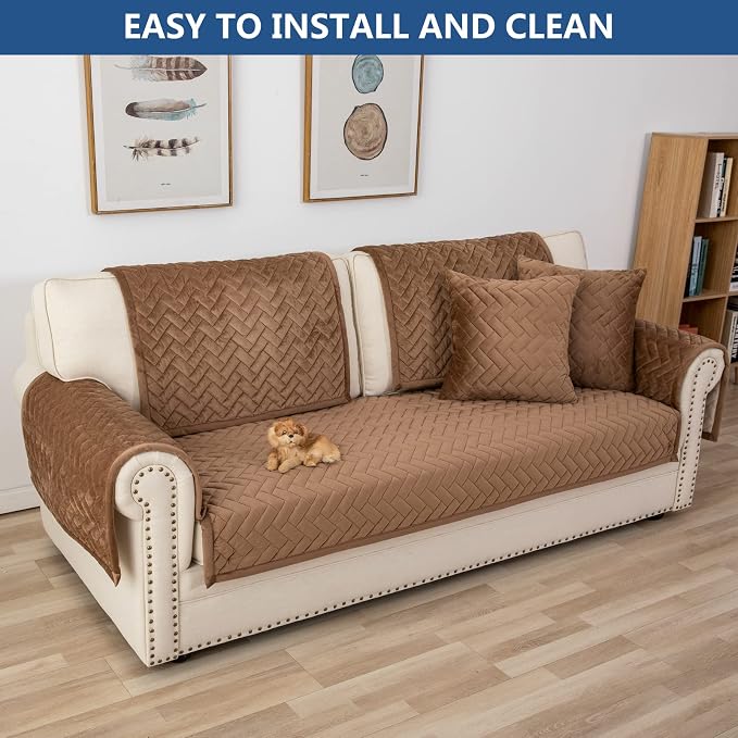Eismodra Couch Cover, Sectional Couch Covers, Sofa Covers - Image 7