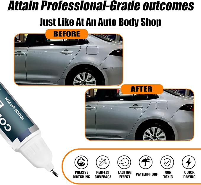 1F7 Classic Silver Metallic Touch Up Paint - Image 2