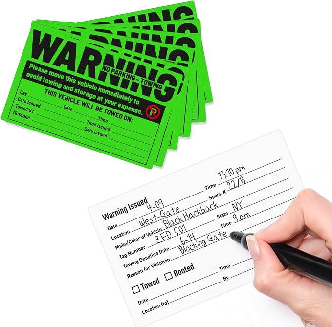 easykart labels 50 Parking Violation Sticker - Image 4