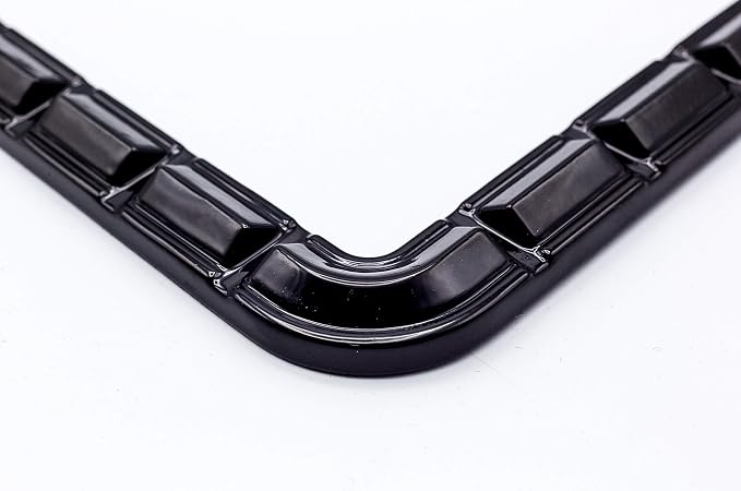 Creathome 3D Brilliance Black License Plate Frames, Pure Zinc Alloy Metal - Image 4