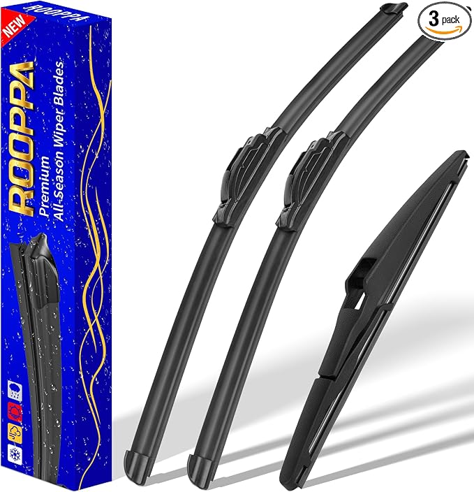 3 wipers Replacement for 2013-2018 Toyota RAV4, Windshield Wiper Blades by ROOPPA