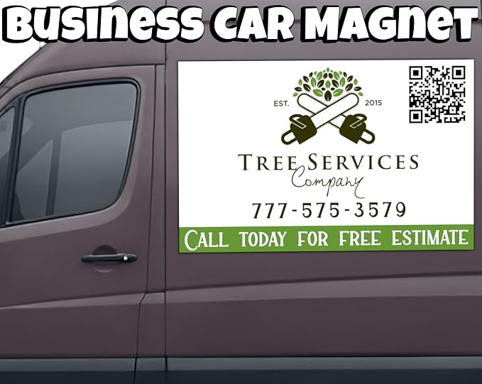 Custom Car Magnet Sign | Personalized Logo - Image 3