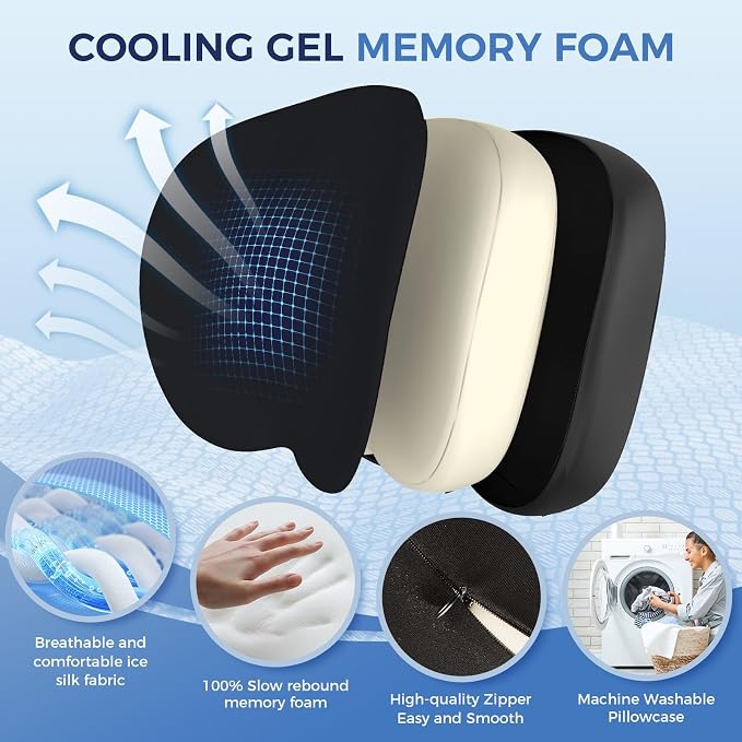 Lumbar Support Pillow for Office Chair, Memory Foam Lumbar Pillow for Lower - Image 3