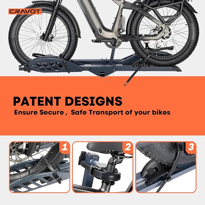 CyberRack E2 Hitch 2 E-Bike Rack - Image 4