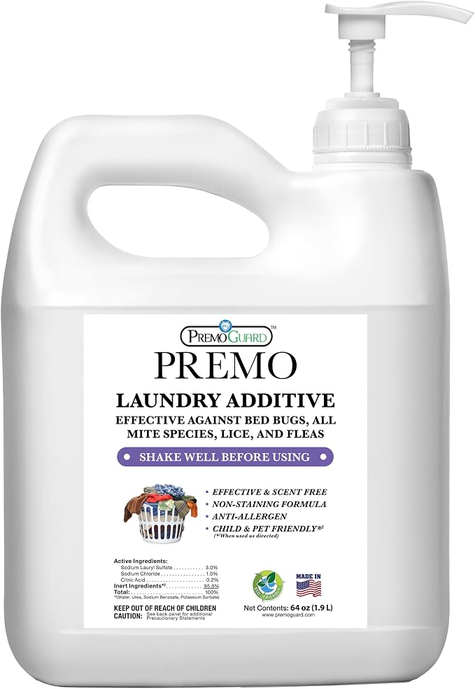 Premo Guard Bed Bug, Mite & Lice Laundry Detergent Additive 64 oz – Child & Pet by PremoGuard