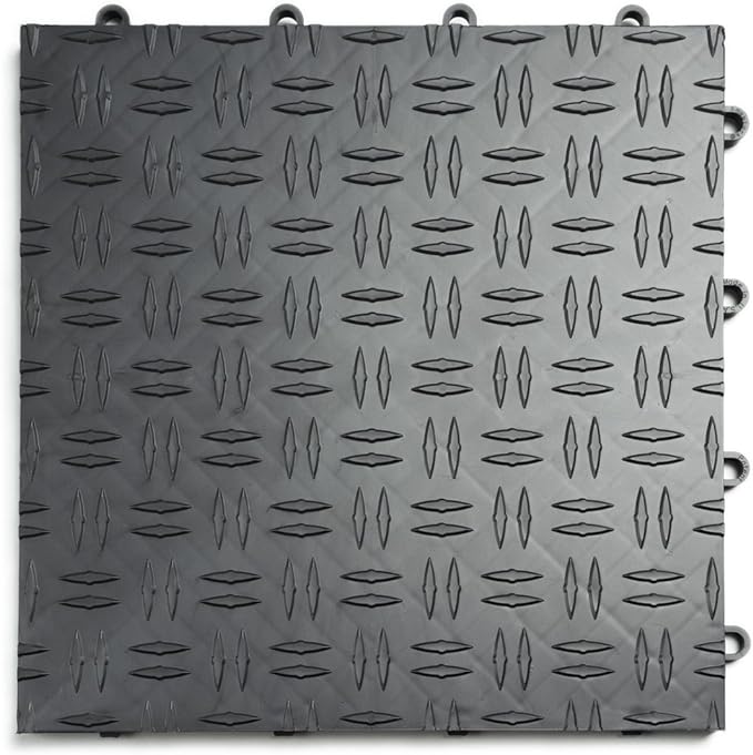 GarageTrac Diamond, Durable Interlocking Modular Garage Flooring Tile by BigFloors