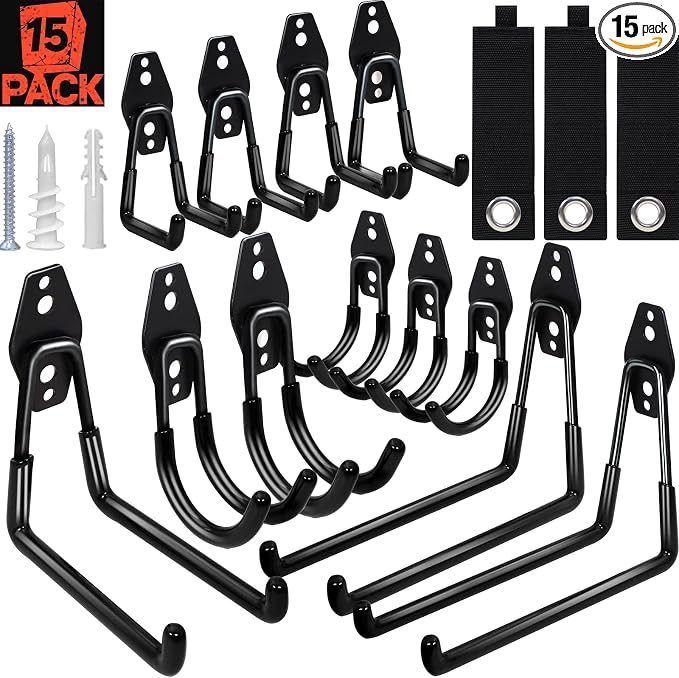 15 Pack Garage Hooks Heavy Duty by SBGGRL