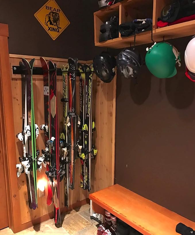 StoreYourBoard Ski Wall Storage Rack – Ski Rack Wall Mount Holds 8 Pairs - Image 8