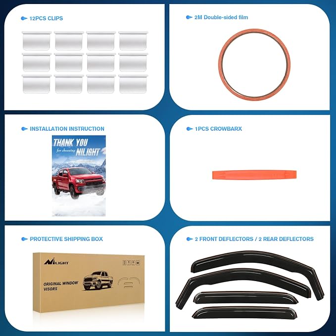 Nilight Window Visor Compatible - Image 6