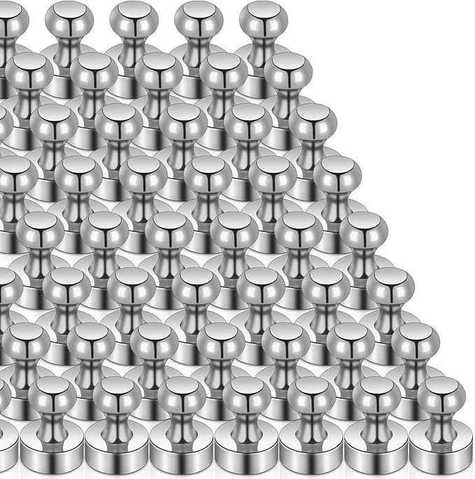 50 Pack Fridge Magnets, Small Strong Refrigerator Neodymium Magnets by MAGXCENE