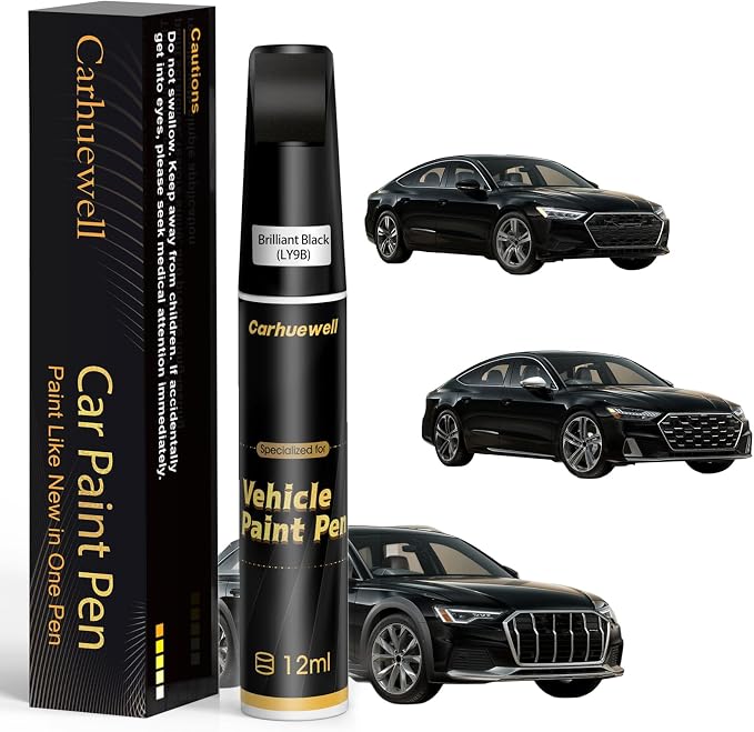 Brilliant Black Touch Up Paint Compatible by Carhuewell
