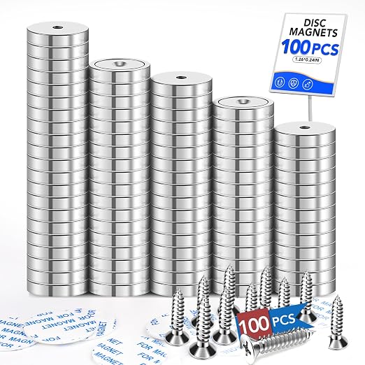 LOVIMAG 100 Pack Strong Magnets, 110 lbs Neodymium Magnets by LOVIMAG