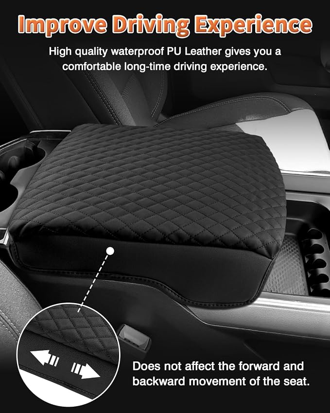 Shademax Custom for Dodge Ram 1500 Center Console Cover, Armrest Cushion Pad - Image 3