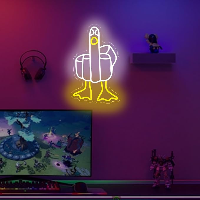 Funny Duck Neon Sign, Cool LED Neon Light Sign - Image 3