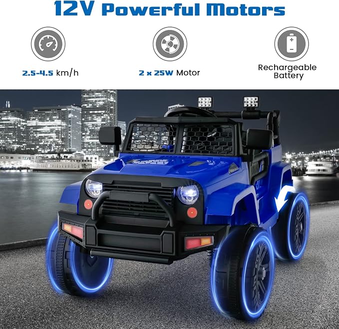 OLAKIDS Kids Ride On Truck, 12V Electric Vehicle Car - Image 9