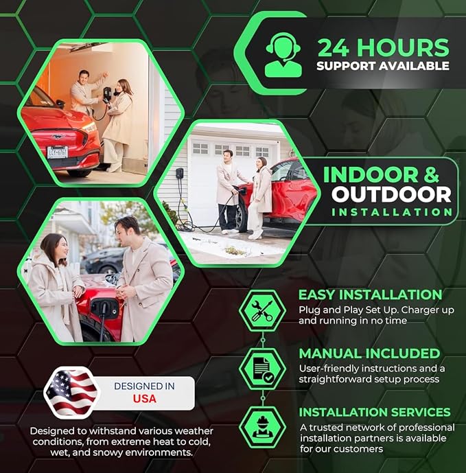 MACH 1: Fast 48 Amp Level 2 EV Charger, Wall-Mount Electric Vehicle Charging - Image 4