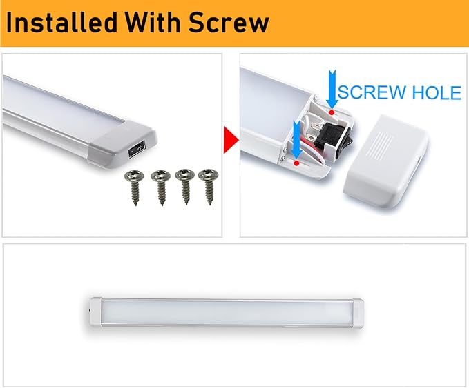 LED Interior Utility Light Fixture 26.4" x 2.6", High Lumen-Output Low Current - Image 4