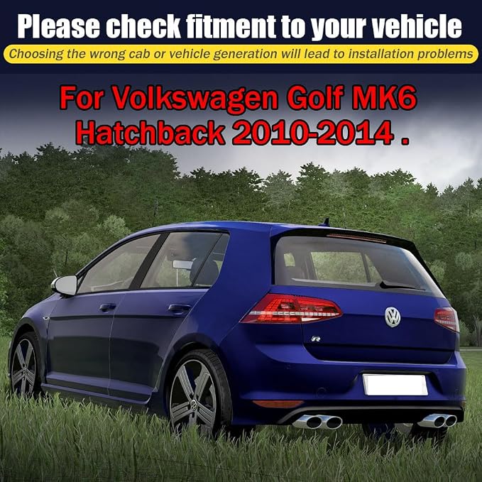 Rain Guards for Volkswagen Golf MK6 Hatchback 2010-2014, Tape-on Side Window - Image 6