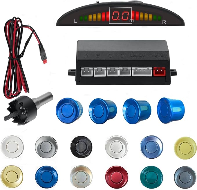 Car Reverse Backup Parking Sensor Radar System, The LED Display by SANDETOUN