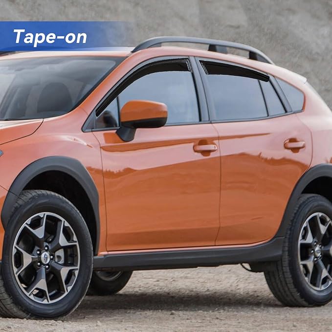Window Visors Rain Guards for 2018-2023 Subaru Crosstrek, Out-Channel Window - Image 3