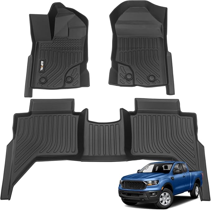 AIPOIL® Floor Mats for 2019-2023 Ford Range SuperCrewCab All Weather Protection by AIPOIL