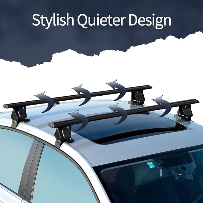 51" Roof Rack Cross Bars, Adjustable Universal Roof Rack, Aluminum Locking - Image 6