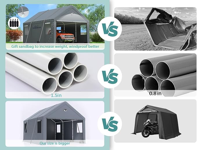 Carports 10X20 Heavy Duty，Car Ports - Image 6