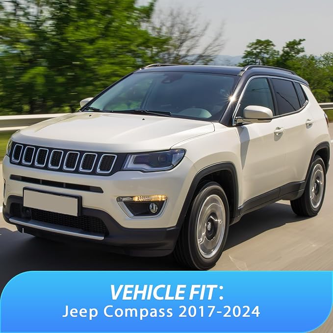 Nilight Vent Window Visors for Jeep Compass 2017 2018 2019 2020 2021 2022 2023 - Image 5