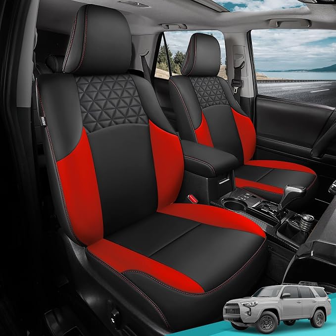 Seat Covers for Toyota 4Runner 2011-2024, Faux Leather Car Seat Cover Full Set - Image 8