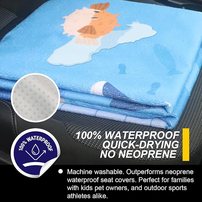 Back Seat Cover for Car Trucks Van SUV, Waterproof Rear Bench Towel Seat Covers - Image 3