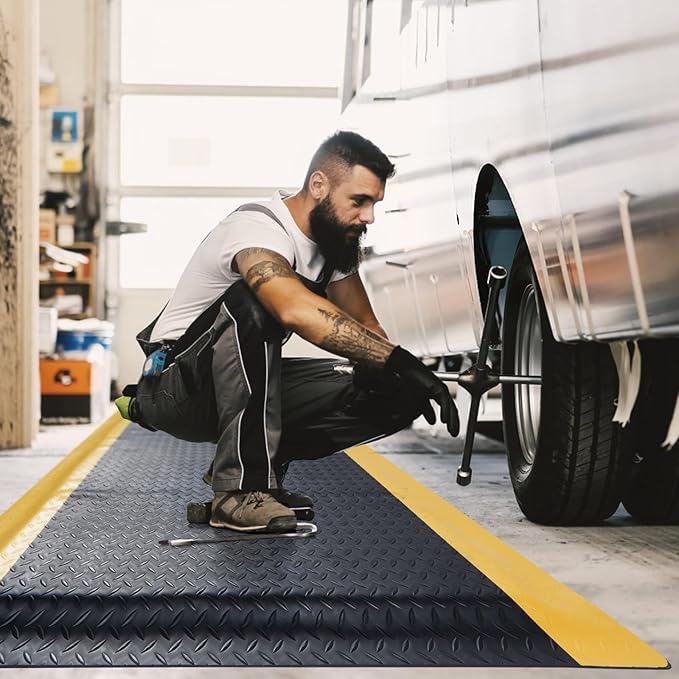 tonchean 3 x 7 FT Anti Fatigue Mats, Extra Thick 15/16" Ergonomic Standing by tonchean