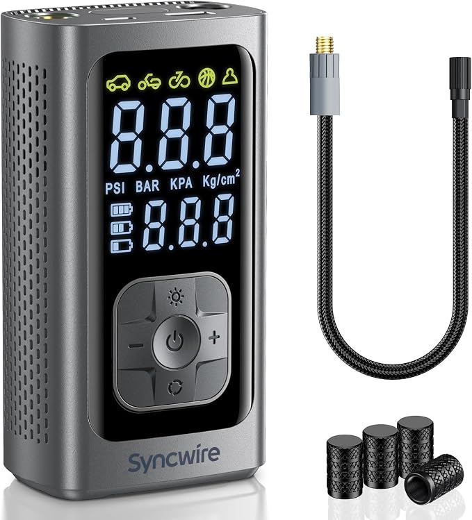 Syncwire Tire Inflator Portable Air Compressor by SYNCWIRE
