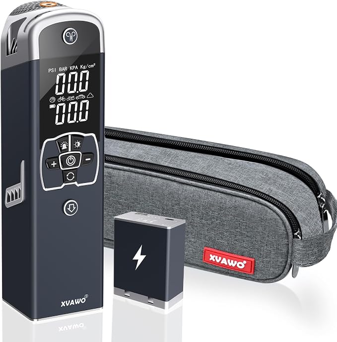 Tire Inflator Portable Air Compressor: Cordless Deflatable Air Pump by XVAWO