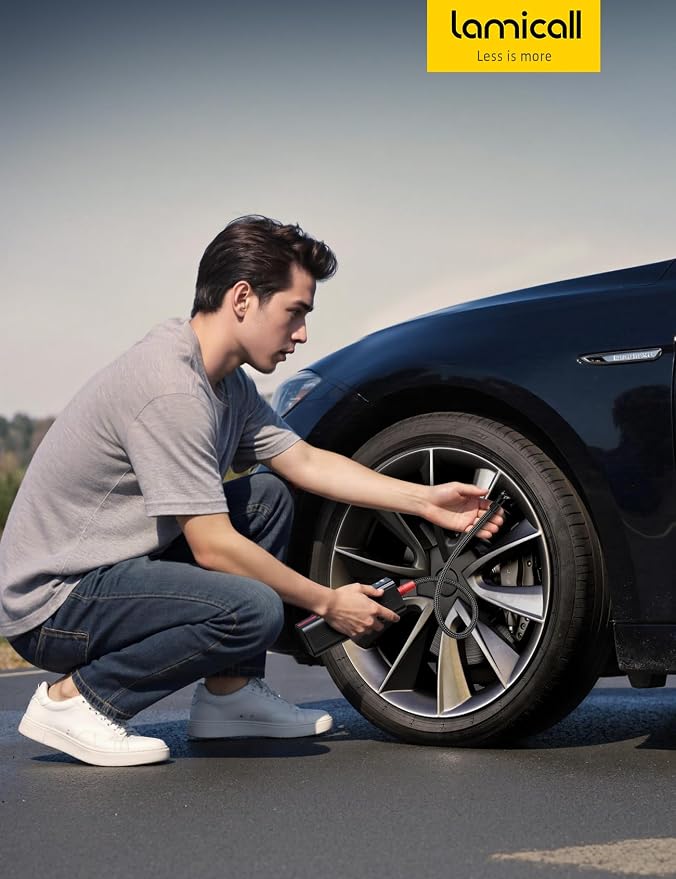 Lamicall Portable Car Tire Inflator - Image 7