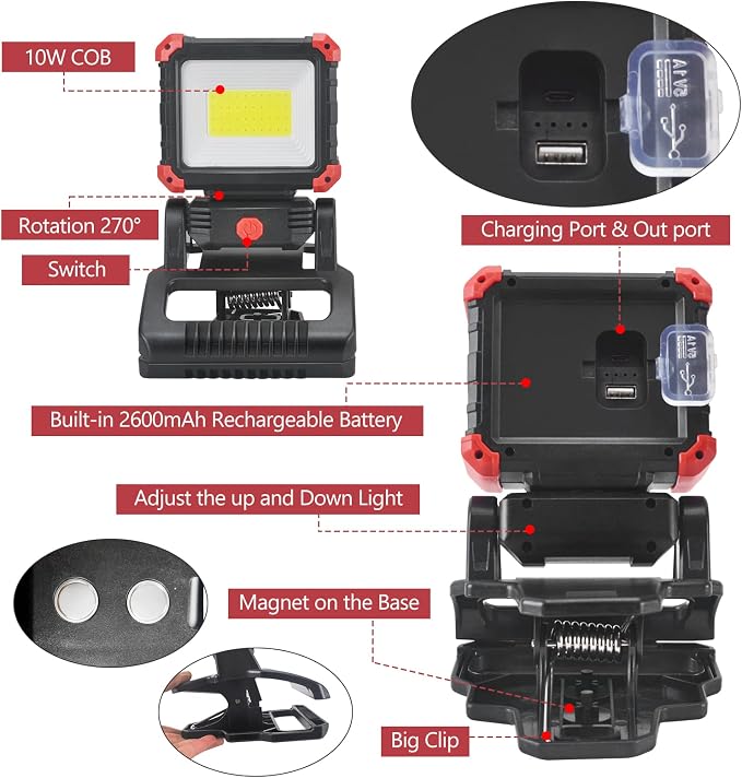 LED Rechargeable Work Light - Image 7