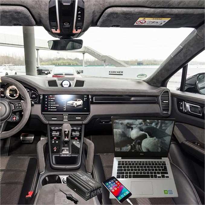 300W Power Inverter DC 12V to 110V AC Car Inverter - Image 3