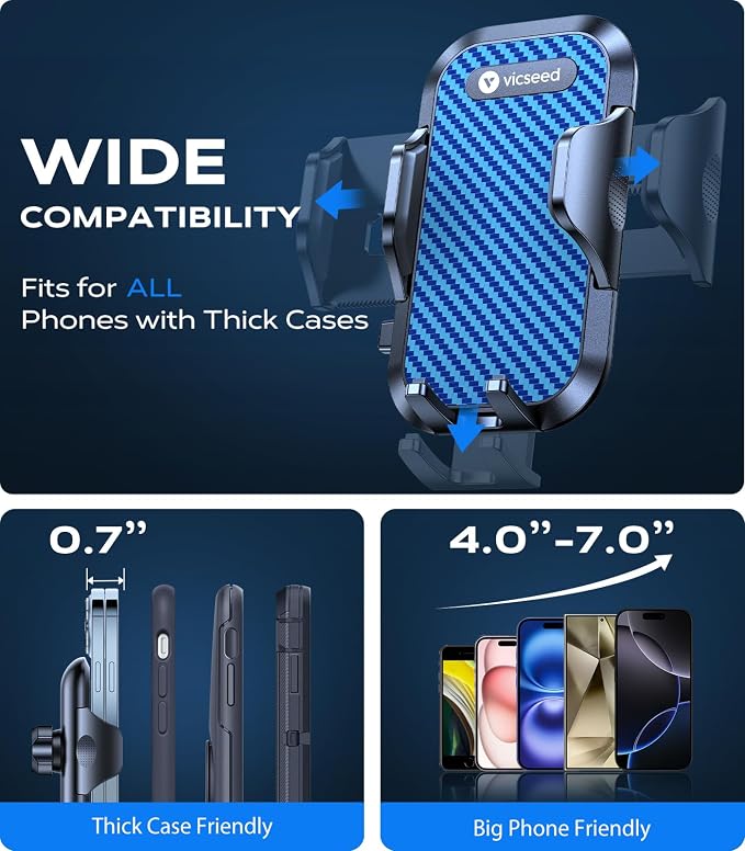 VICSEED Phone Holders for Your Car 2025 Upgraded Car Phone Holder Mount Truck - Image 4