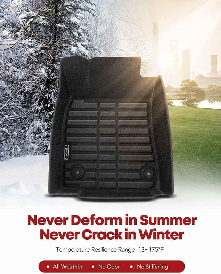 YHTAUTO Automotive All Weather Floor Mats Compatible - Image 8