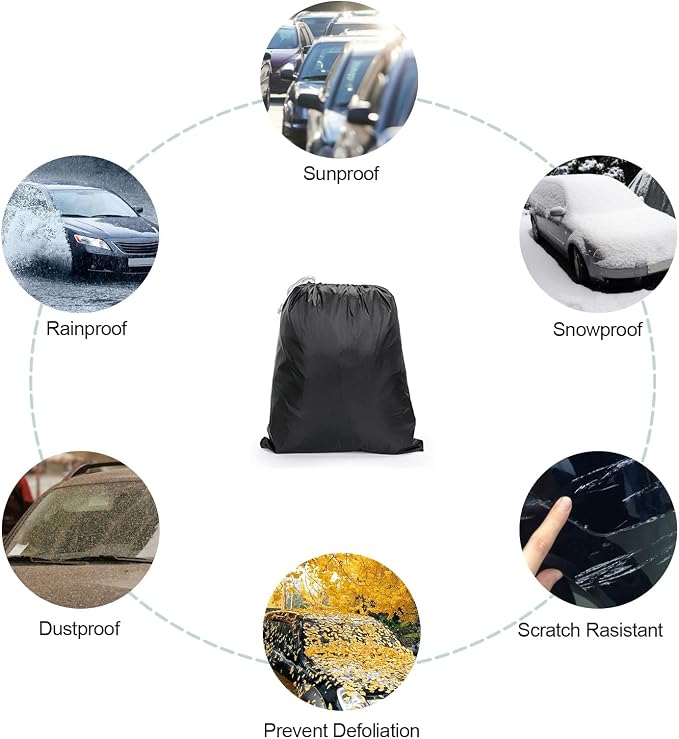 Waterproof Car Covers Replace for 1994-2023 ford mustang car cover, 6 Layers - Image 4