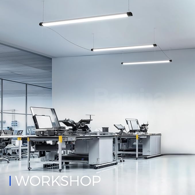 Barrina BS84 LED Shop Lights for Workshop 4FT, 6500K Linkable Light Fixture for - Image 4