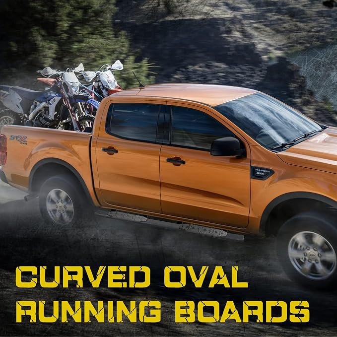 4.3 Inches Oval Tube Bar Running Boards Compatible - Image 3