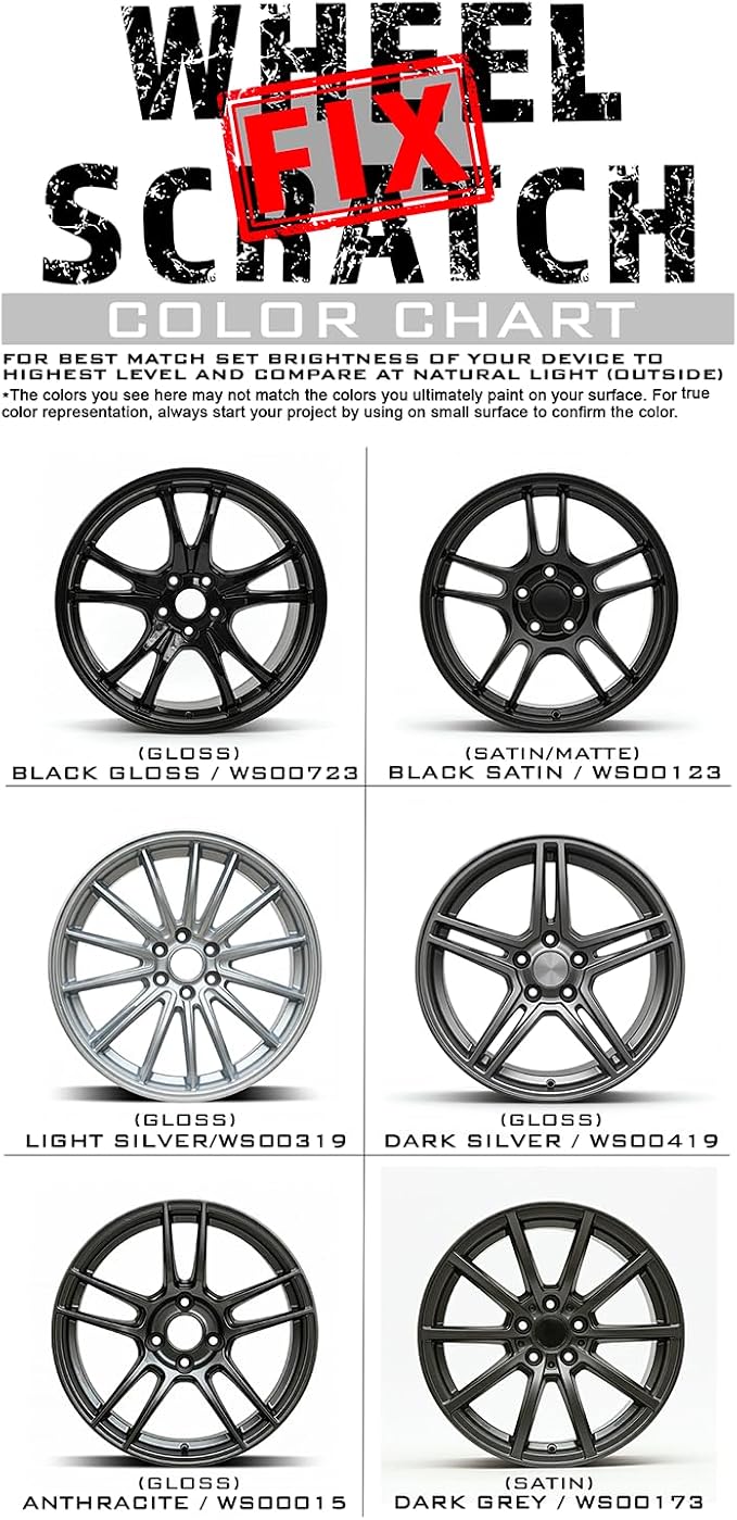 Gray Rim Touch Up Paint Kit, Car Wheel Scratch Repair Kit, Wheel Touch Up Paint - Image 9