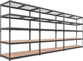 HOMEDANT 5 Tier Laminated Boltless Heavy Duty Garage Storage Adjustable Wide by TheBestOrganizingSolution